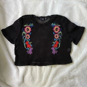 ZARA knit cropped shirt